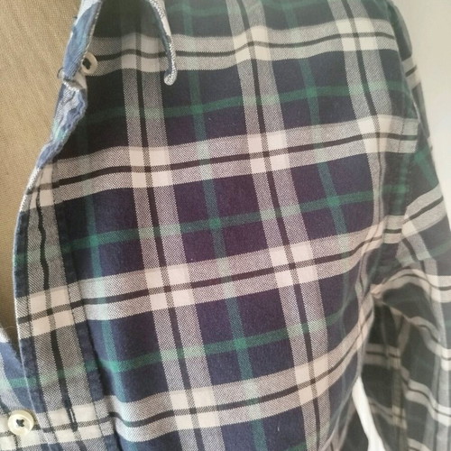 Zara men's shirt size M blue and green like new