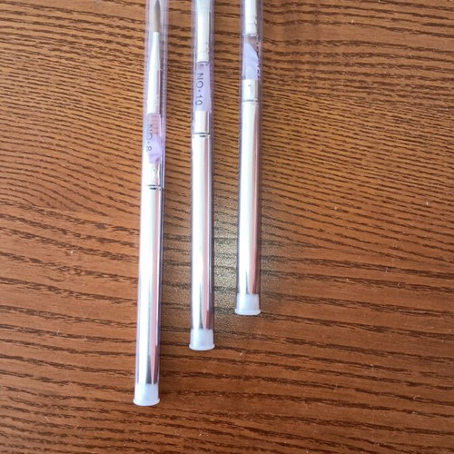 Nail brushes new, set of 3 for acrylic No θ-10-12