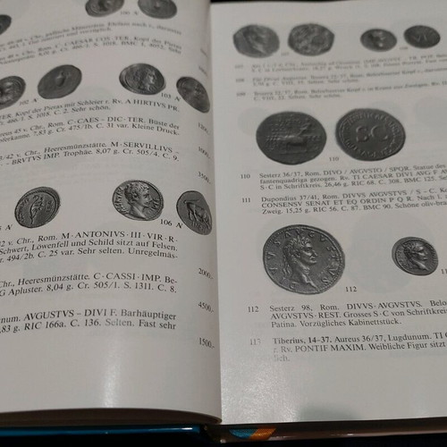 Gold- und Silbermünzen auction catalog used 1989