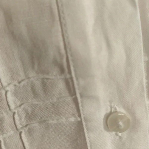 Naracamacie white cotton-linen shirt like new, size M/L