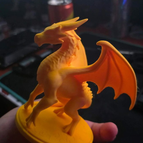 Dragon 3D printed figure 12cm height PLA reinforced