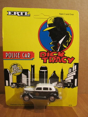 Ertl Disney 1990 Dick Tracy Die Cast Police Car καινούργιο