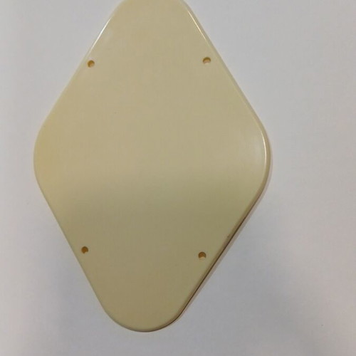 Electric guitar cavity cover, plastic, yellow