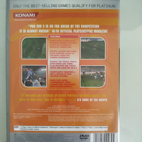 Pro Evolution Soccer 3 PlayStation 2 game like new