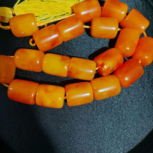 Large decorative worry beads new, plastic resin 19 beads