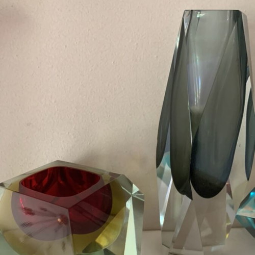 Murano Sommerso collection pack of 5 items used
