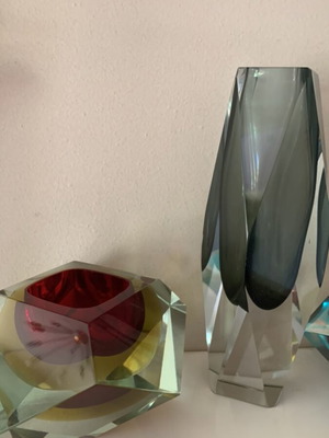 Murano Sommerso collection pack of 5 items used