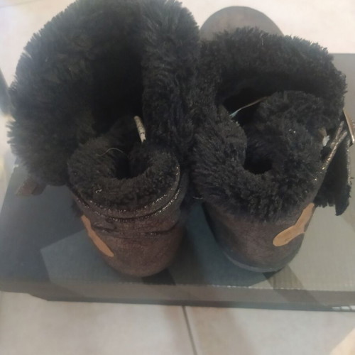Pepe Jeans boots with fur bronze like new