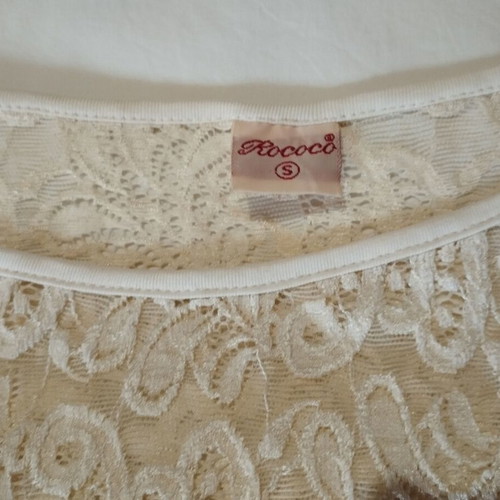 Rococo lace top with brown skirt set like new