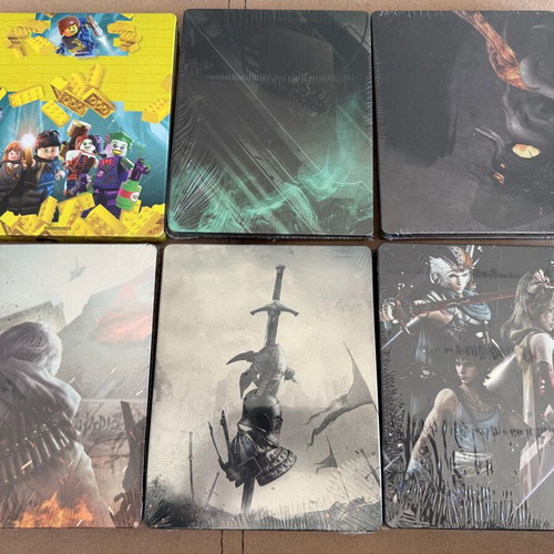 Set of 6 new steelbook game cases for PlayStation 4
