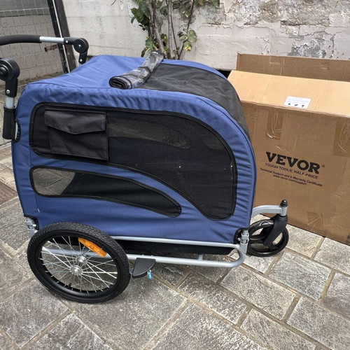 Dog stroller up to 40 kg with bike attachment new
