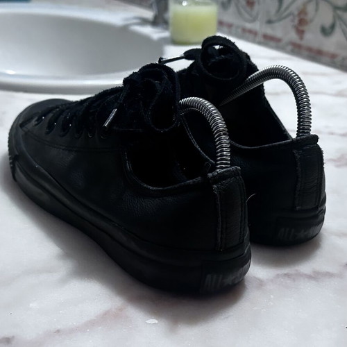 Converse All Star leather sneakers size 40, like new, black