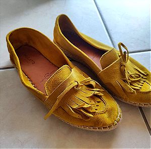 MIGATO δερμάτινα παπούτσια σε κίτρινο-ώχρα 38