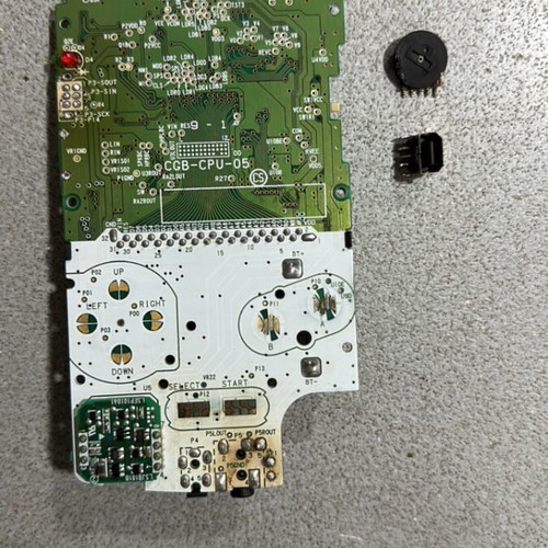 Game Boy Color motherboard used for parts or repair