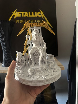 Metallica decorative sculpture from Athens concert 2026, new, 20 cm