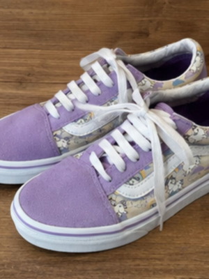 Vans Old Skool Unicorn Kids Size 33 Like New