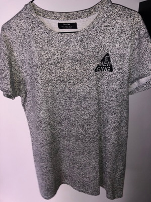 Bershka short-sleeve shirt Large black and white new