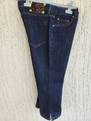 Zara crop denim jeans size 42 like new, blue