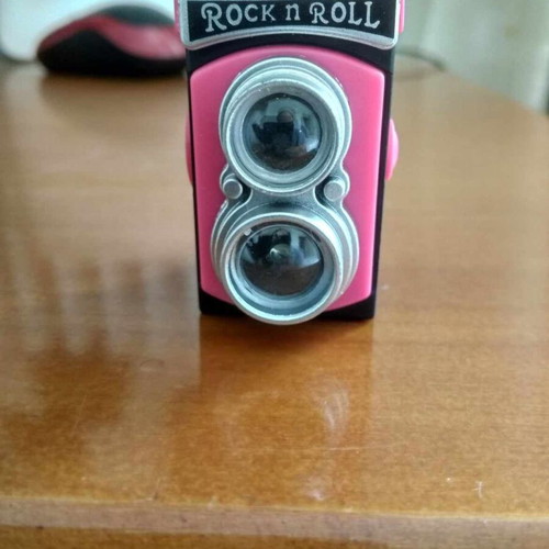 Keychain with sound and light like new, fuchsia