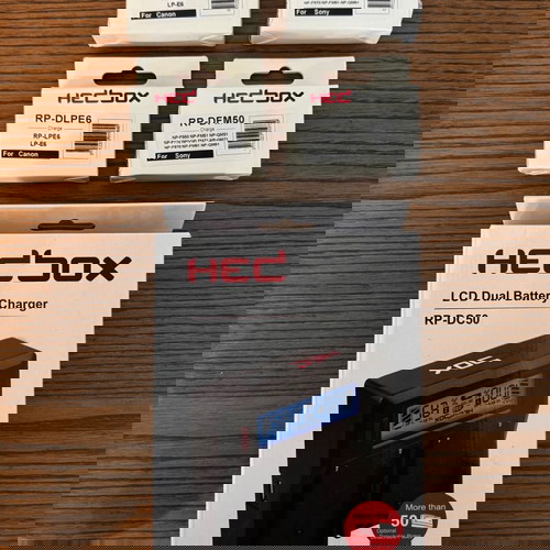 Φορτιστής Hedbox RP-DC50 LCD Dual Battery Charger σαν καινούργιο με 4 πλακέτες