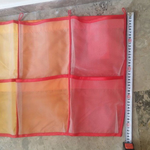 Hanging wall pockets new, set of 6 with 4 hooks