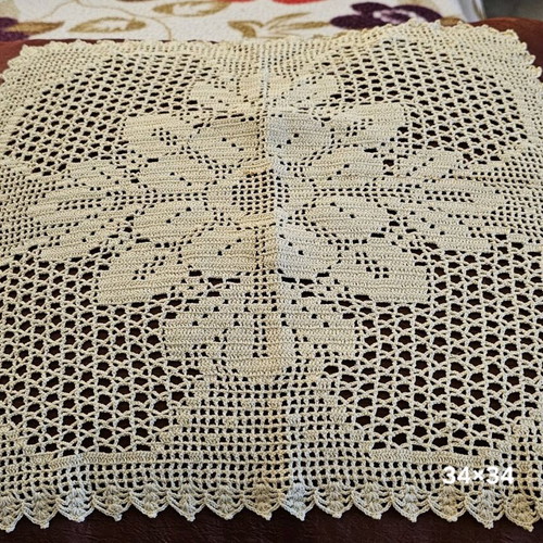 Handmade crochet napkins like new