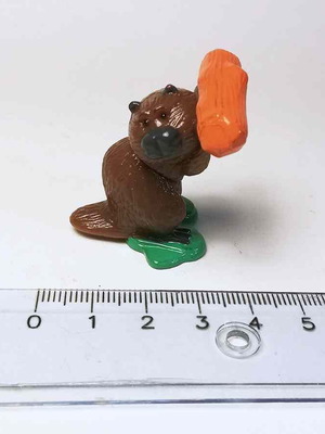 Plastic beaver figure used from the movie Open Season