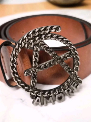 Love Moschino belt new, brown, size 85 cm