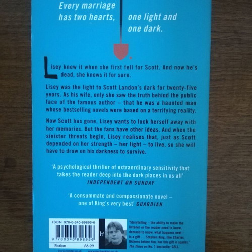 Stephen King paperback books used, Full Dark No Stars and Lisey's Story