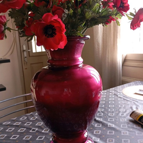 Flower vase 42 cm height and 24 cm width like new