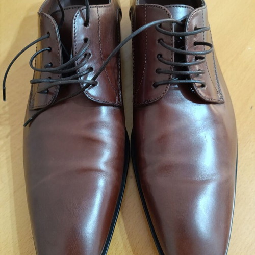 Hugo Boss leather shoes like new, size 42-42.5, brown