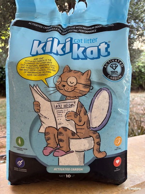 Kiki Kat Αμμος γάτας 10lt Υψηλή συγκέντρωση σβόλων με ενεργο άνθρακα.