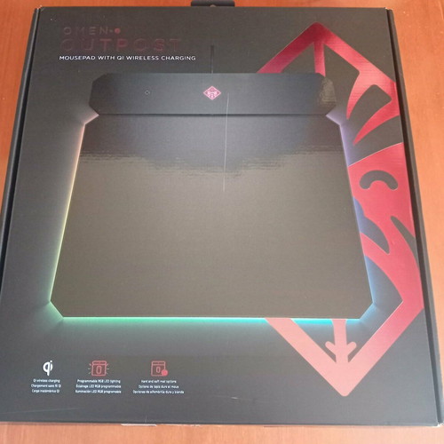 HP Omen Mousepad with RGB Lighting and Wireless Charging new