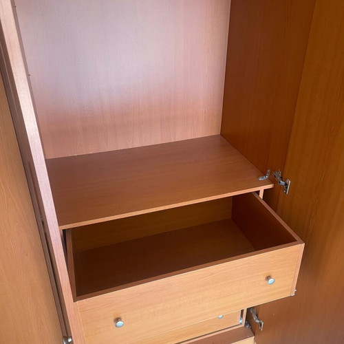 Large wooden wardrobe 2×2.80 m