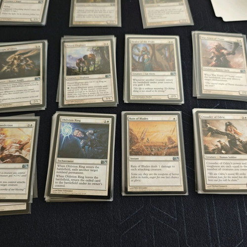 Magic the Gathering M13 White Card Collection like new with sleeves
