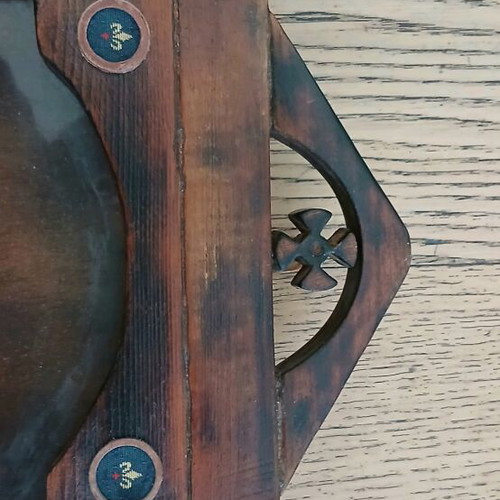 Handmade wooden icon stand like new with vintage style