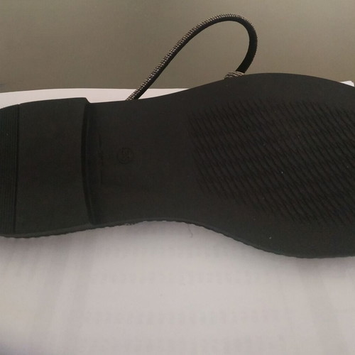 Handmade sandals new, size 38, black