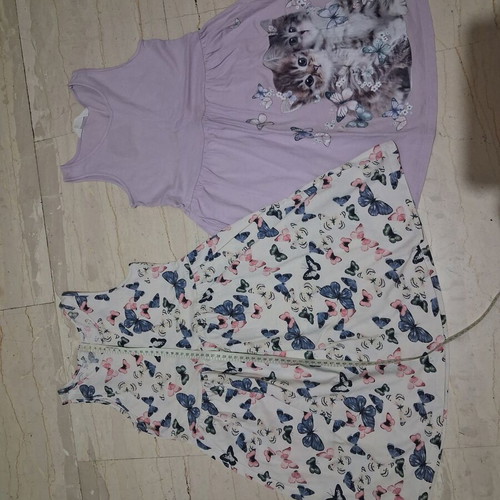 H&M girls' dresses, size 6-7 years, colorful