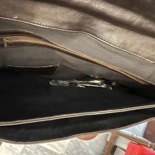 Leather briefcase black like new