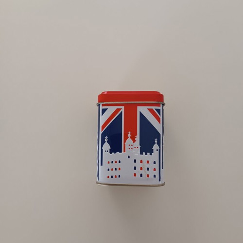 Churchill's London metal souvenir box with Union Jack design