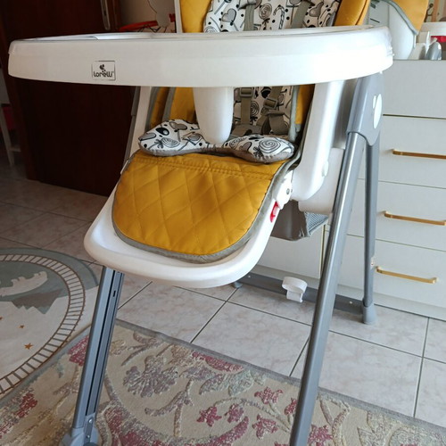 Lorelli Party high chair, lemon curry leather