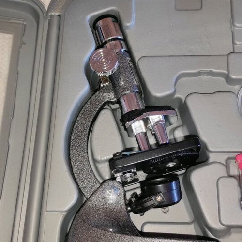 Microscope set unused with equipment educational toy
