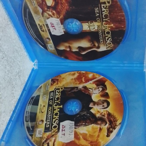 Percy Jackson Sea of Monsters Blu-Ray like new with Greek subtitles and 3D edition