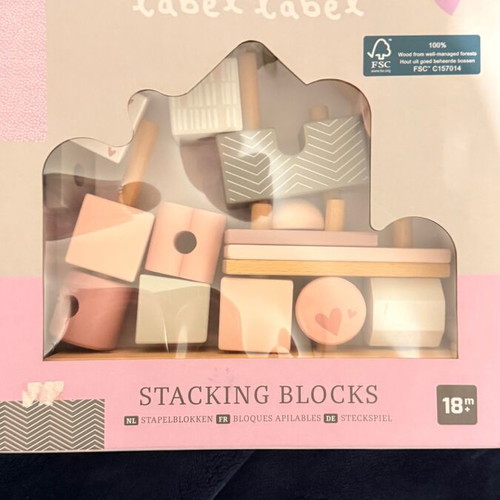 Label Label stacking blocks used