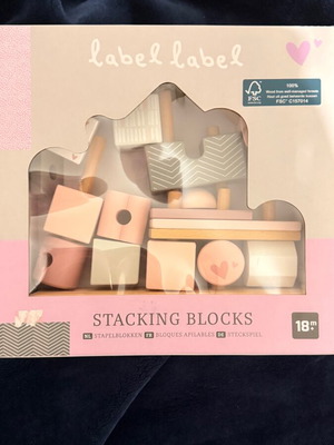 Label Label stacking blocks used