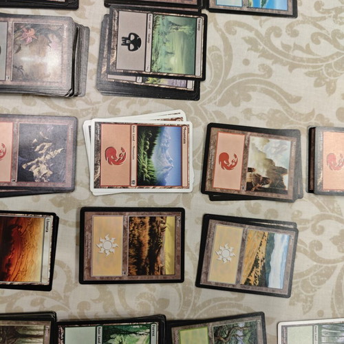 Magic The Gathering Lands cards like new