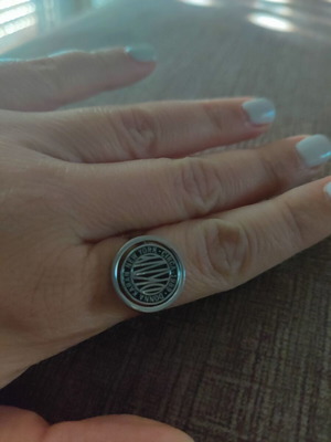 DKNY ring size 54 like new, silver