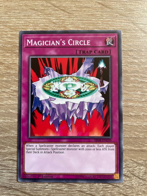 Magicians Circle κάρτα Yu-Gi-Oh! σαν καινούργιο με προστατευτική θήκη