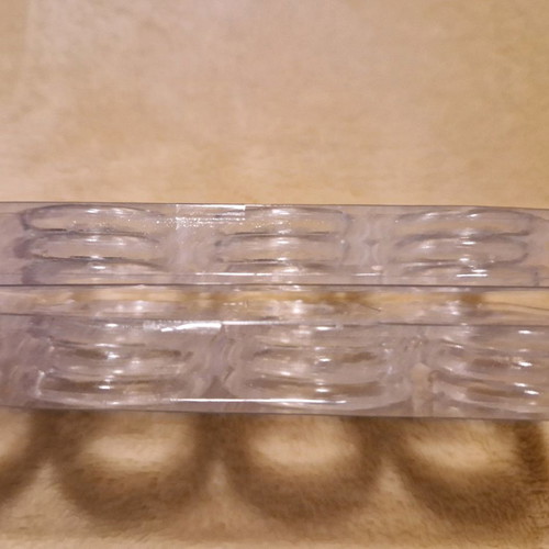 Shower curtain rings new, 2 sets of 12 transparent