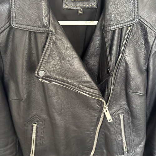 Massimo Dutti Genuine Leather Jacket black medium, like new